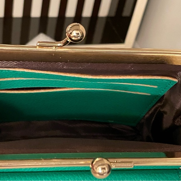 Green Kisslock Purse Bag Wallet - Picture 3 of 6